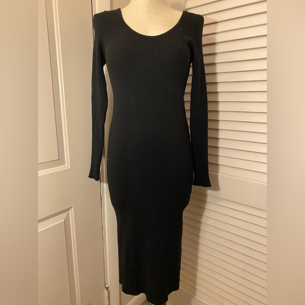 Universal Thread Black Long Sleeve Dress- Size Large